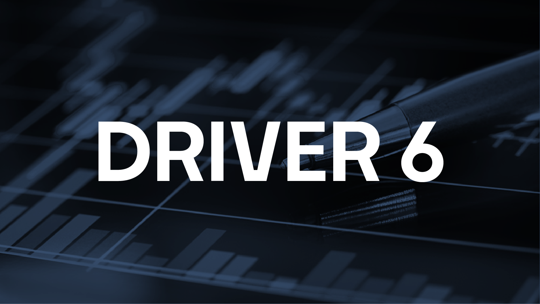 The text Driver 6 over a textured background